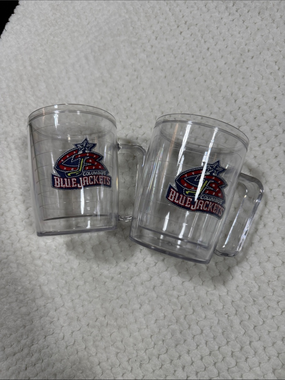 Vintage Columbus Blue Jackets Clear Tervis Acrylic Mug Set - Team Logo